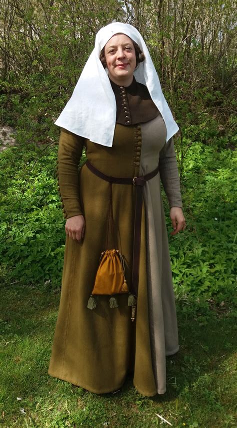 Mi Parti Medieval Dress Late 14th Century Medieval Garb Medieval