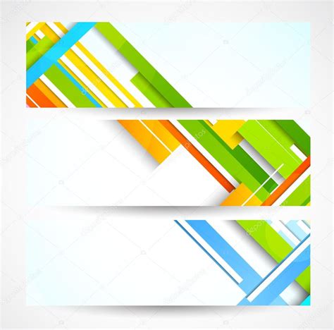 Conjunto De Banners Con L Neas Vector Gr Fico Vectorial Denchik