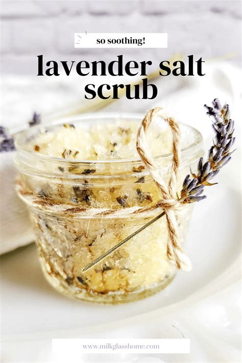 Diy Lavender Salt Scrub Recipe With Epsom Salt