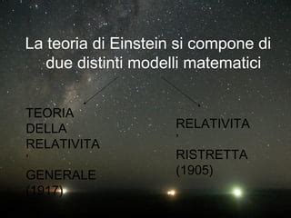 Relativit Di Einstein Ppt