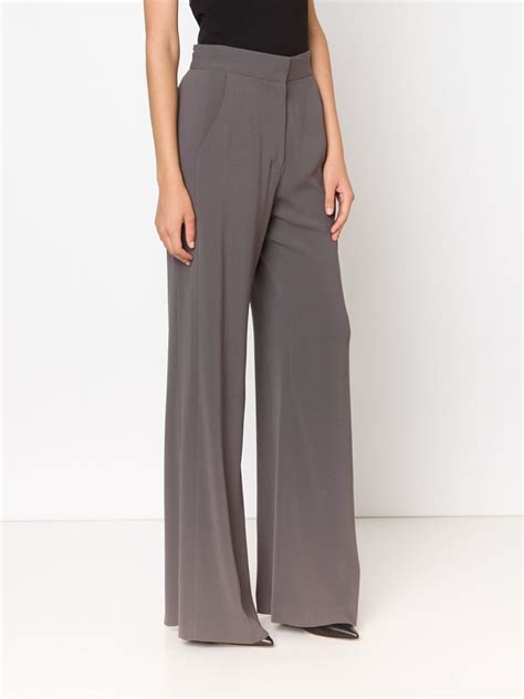 Co Wide Leg Trousers In Grey Gray Lyst