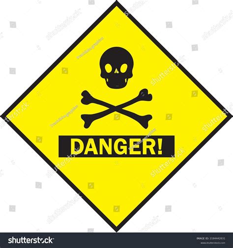 Hazardous Chemical Warning Sign Vector Stock Vector (Royalty Free ...