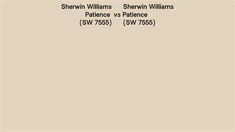 Sherwin Williams Patience Vs Patience Side By Side Comparison