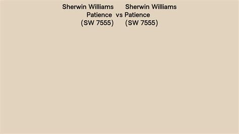 Sherwin Williams Patience Vs Patience Side By Side Comparison