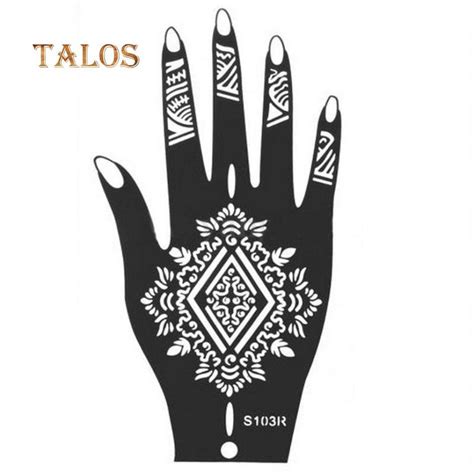 Buy India Henna Mehndi Temporary Tattoo Stencil Kit For Women Hand Body