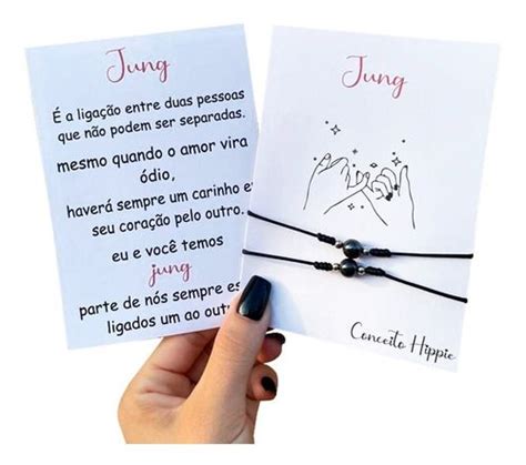 Kit Pulseiras Jung Lenda Casal Amizade Conex O Magn Ticas R