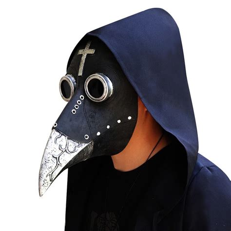 Horror Plague Doctor Gothic Beak Crow Mouth Cosplay Mask