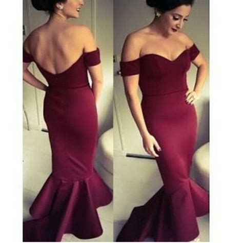 Venta Vestidos De Fiesta Color Bordo En Stock