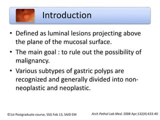 Management Of Gastric Polyps Ppt