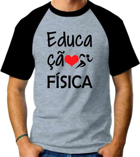 Camiseta Mescla Raglan Educação Física Elo7 Produtos Especiais