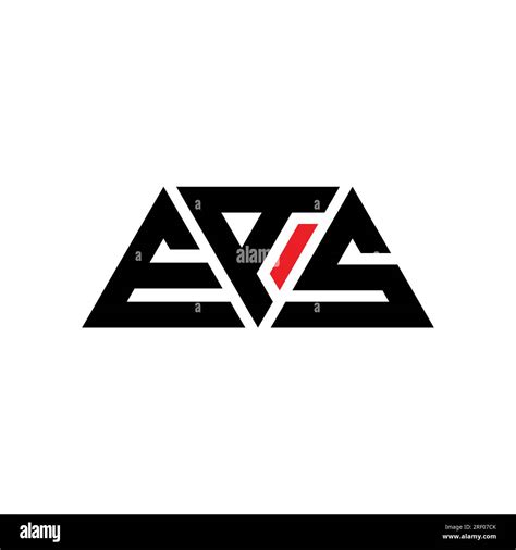 EAS triangle letter logo design with triangle shape. EAS triangle logo ...