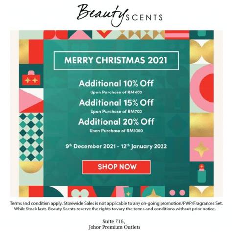 9 Dec 2021 12 Jan 2022 Beauty Scents Christmas Sale At Johor Premium