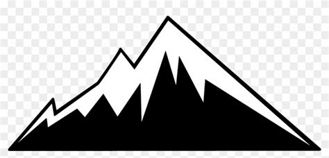 Mountain Outline Clipart Throughout Mountain Outline - Mountain Logo ...