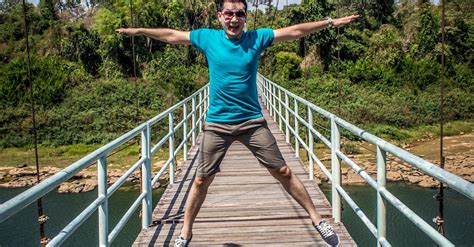 Man Jumping On Bridge · Free Stock Photo