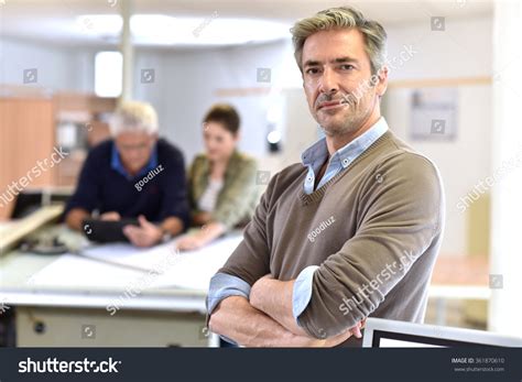 Businessman Standing Design Office Stock Photo 361870610 | Shutterstock