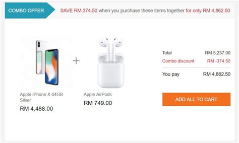 Dapatkan Iphone X Apple Airpods Dengan Diskaun Lebih Rm