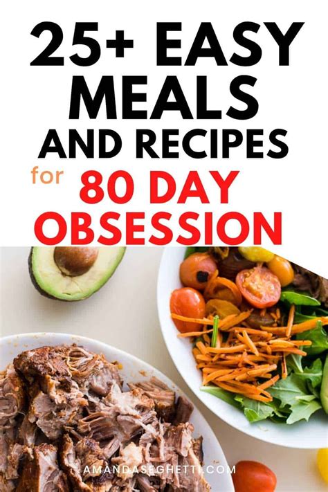 80 Day Obsession Meal Plan A Recipes And Tips Artofit