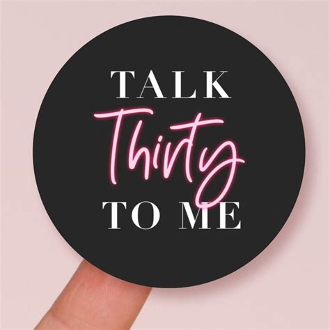 Talk To Me Th Birthday Party Classic Round Sticker Zazzle Th