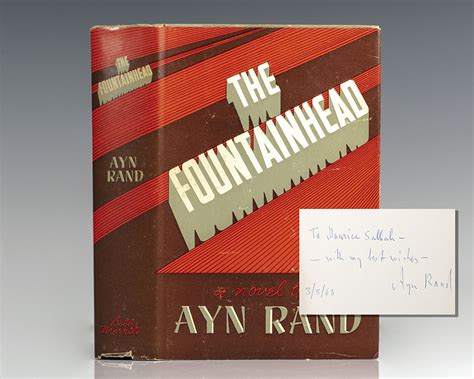 Fountainhead Ayn Rand First Edition Signed Rare