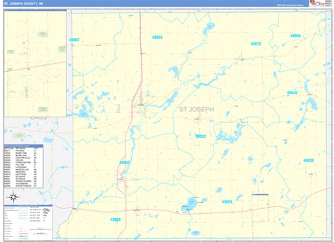 Maps Of St Joseph County Michigan