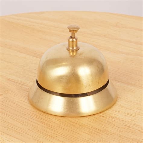 Desk Bell Service Ringer Hotel Shop Counter Solid Brass Etsy Uk Bell Service Solid Brass