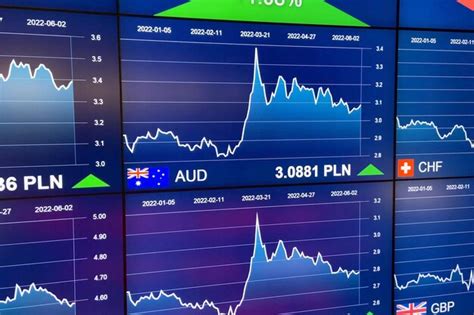 premium photo display stock market information finance graph