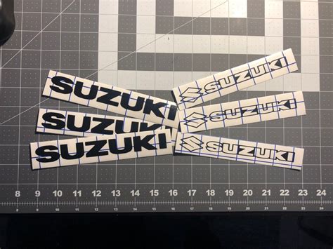 Suzuki Decals Suzuki Logo Motorcycle Decals Vinyl Etsy