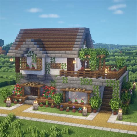 Minecraft Farmhouse A Cute And Complete House