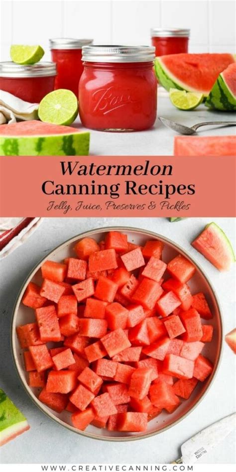 Watermelon Canning Recipes Creative Canning