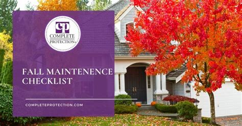 Fall Maintenance Checklist Complete Appliance Protection