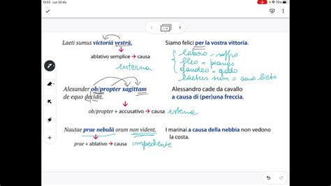 Complemento Di Causa E Proposizione Causale In Latino YouTube