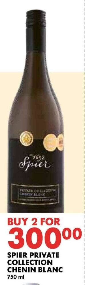 Spier Private Collection Chenin Blanc Ml Offer At Woolworths