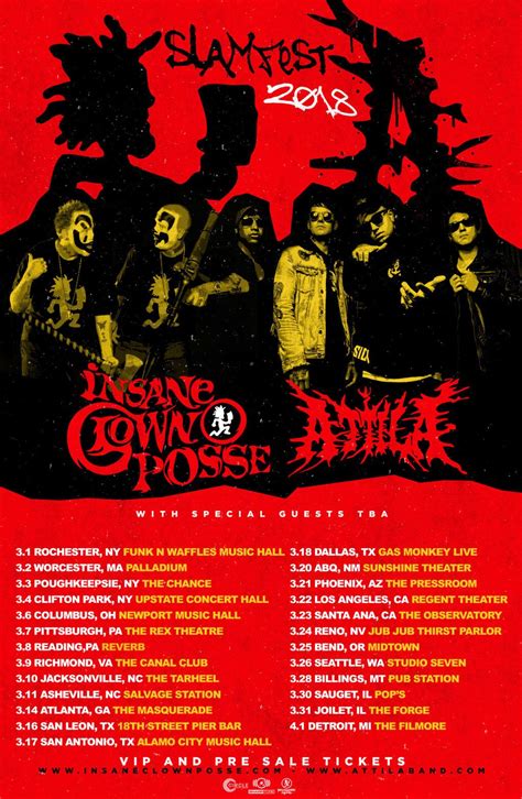 Insane Clown Posse Announces Slamfest 2018 Tour With Attila Dates