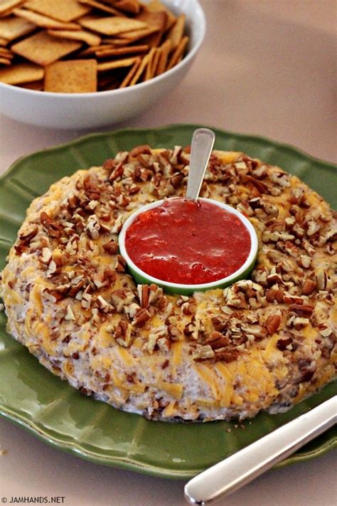 Cheddar Pecan Ring With Strawberry Preserves Recipe Easter Food