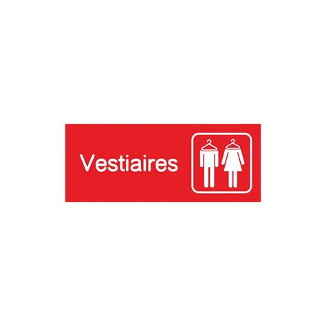 Plaquette gravée Vestiaires Direct Signalétique