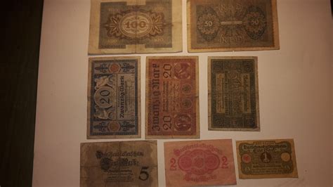 Ein Lot Deutsche Reichsmark 7 Banknoten Kaufen Auf Ricardo