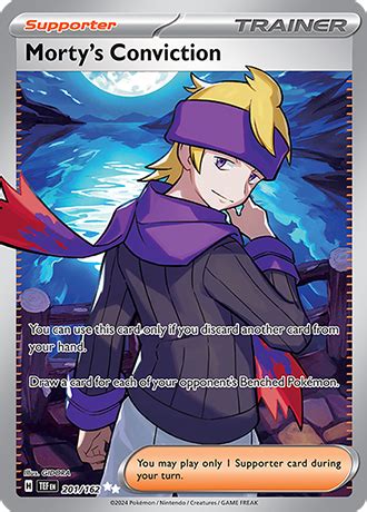 Pokemon Tcg Temporal Forces Morty S Conviction Full Art Secret Rare