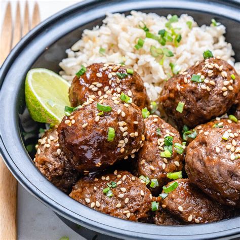 Asian Honey Sriracha Meatballs Recipe Healthy Fitness Meals