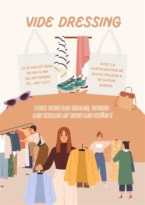 vide dressing modèles gratuits à personnaliser Canva