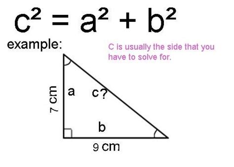 c2=a2+b2 | Solving, Exam, Chart