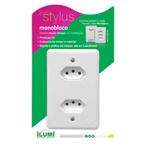 Display Linha Stylus Monobloco Tomadas Ilumi Materiais El Tricos