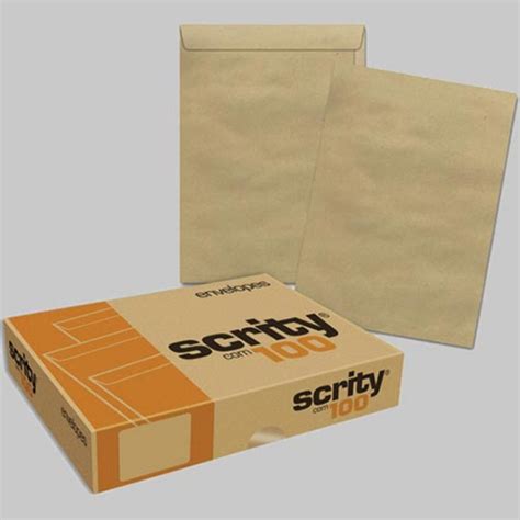 Kit 3 Envelope A4 Saco Kraft 332 229 X 324mm 80 Gr Cx C 100 Submarino