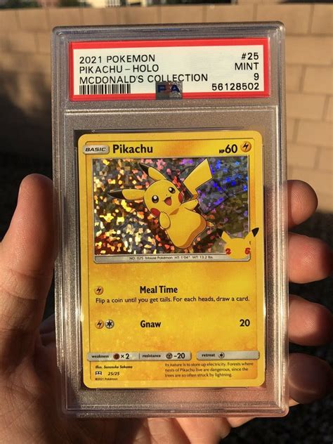 2021 Pokemon Pikachu Holo McDonalds Collection 25th Anniversary PSA 10