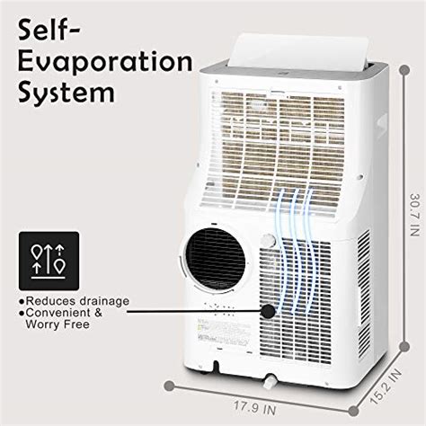 EUHOMY 14 000 BTU Quiet Portable Air Conditioner Multifunctional Floor