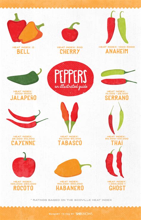 11 Types Of Hot Peppers Ranked From Mild To Fiery