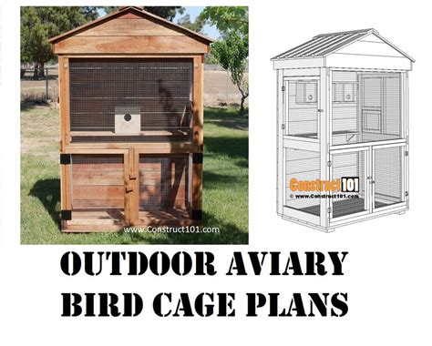 Outdoor Aviary Plans Bird Cage Pdf Etsy