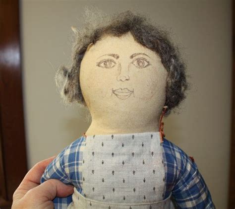 Aged Folk Art Doll Handmade By Phyllis J Baker Hockessin DE Etsy