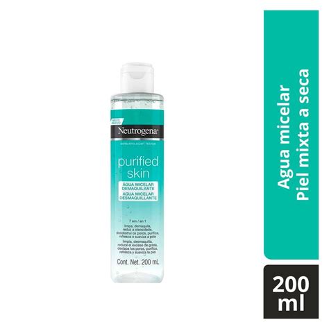 Agua Micelar Neutrogena Purified Skin ácido Cítrico 200 Ml Walmart