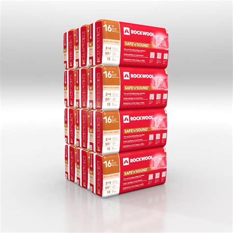 ROCKWOOL Safe N Sound 3 In X 15 1 4 In X 47 In Soundproofing Stone