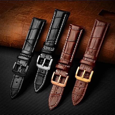 Genuine Leather Watch Bands Top Calf Grain Leather Watch Strap